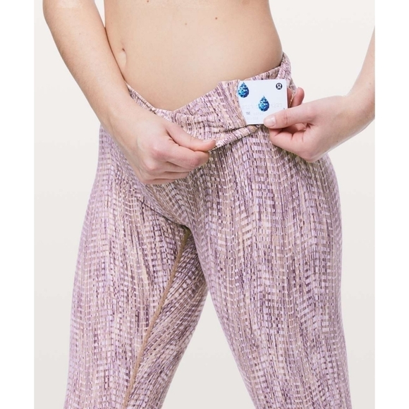 Lululemon Wunder Under High Rise 7/8 Tight Arrow Jacquard Antique Bark Copper 8 - Picture 8 of 9